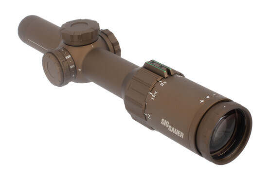 TANGO6T 1-6 optic FDE features a magnification power lever for quick adjustments
